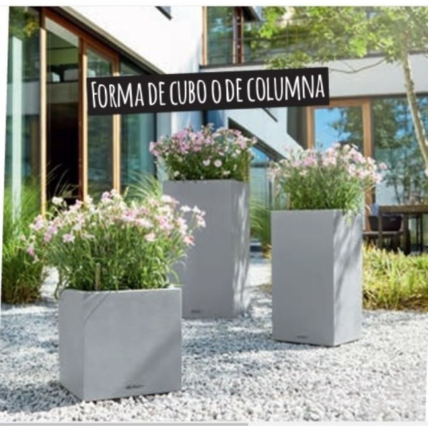 Maceta Cuadrada Alta Auto-Riego Lechuza